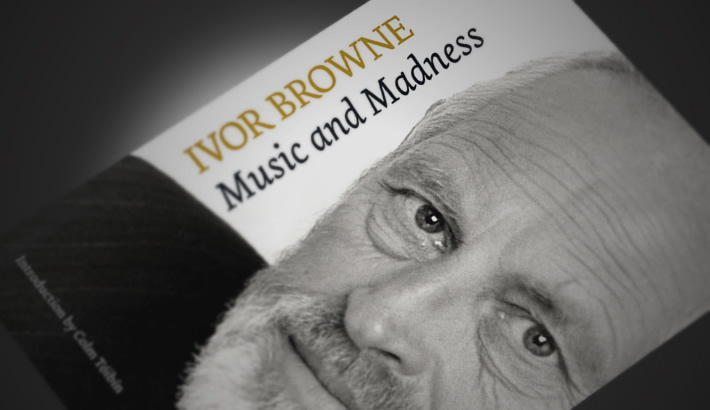 Jacket design. Music and Madness, Ivor Browne’s Autobiography