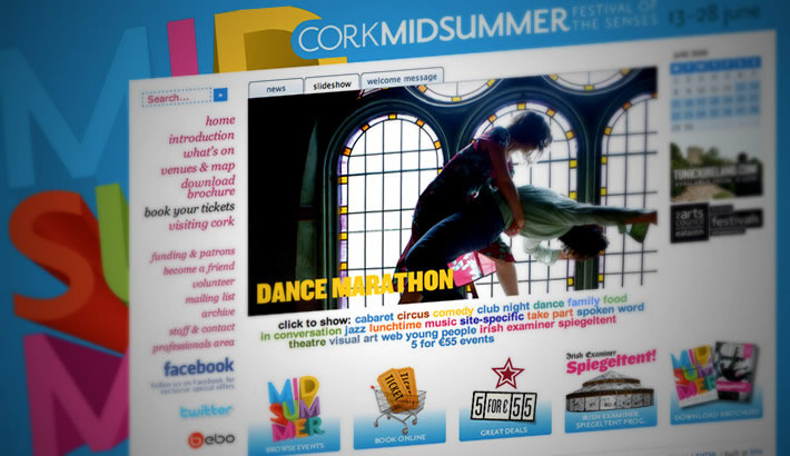 Website for Cork Midsummer Festival